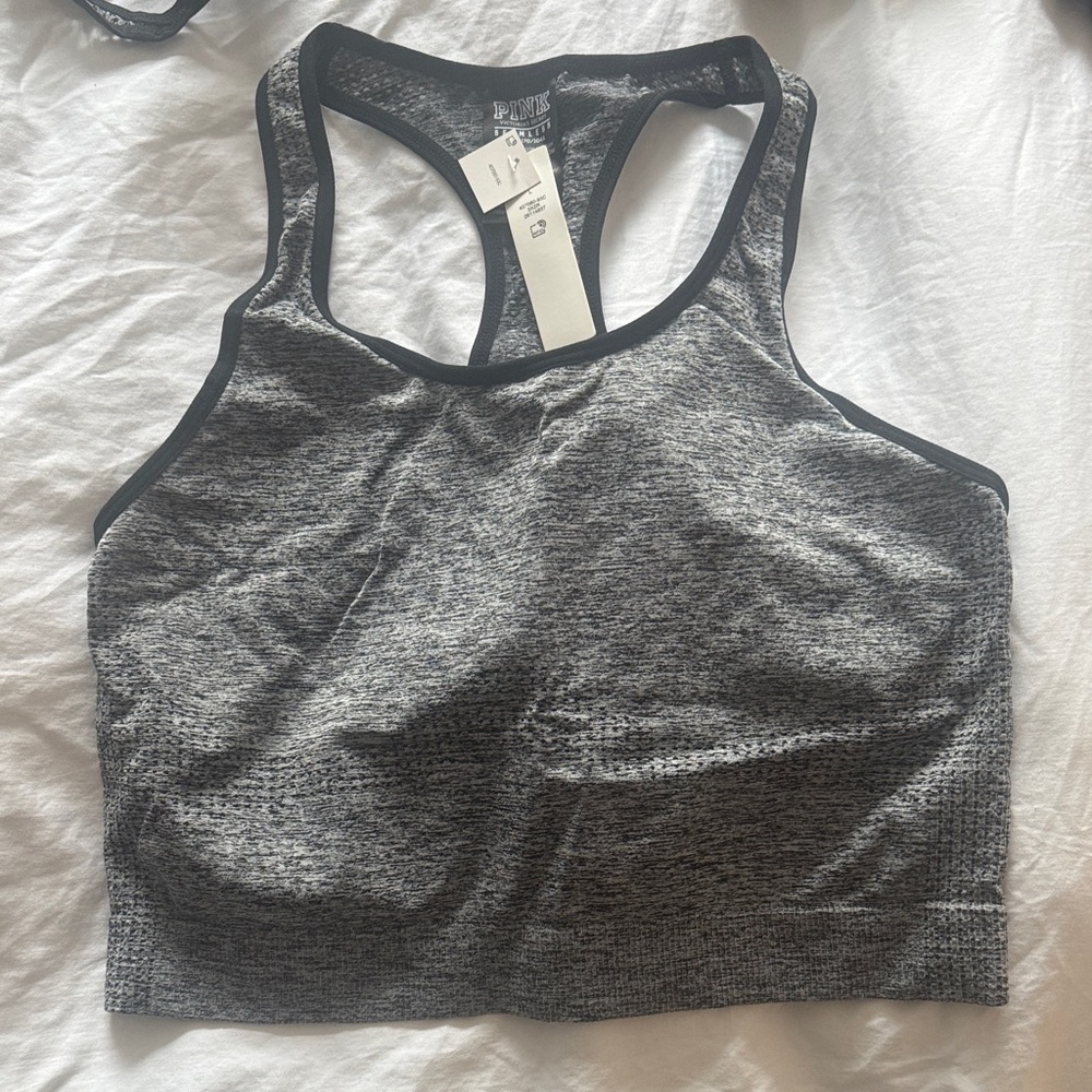 Pink Victorias Secret Gray Tank Top Size L